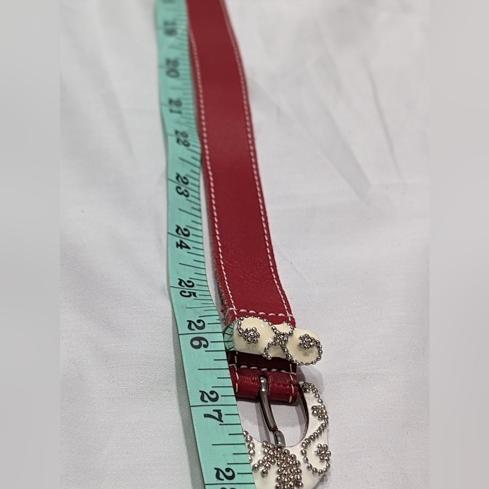 Blumarine Baby Made In Italy Size 24 Genuine Leather Belt - Picture 8 of 9